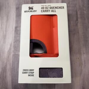 Stanley All Day 40 OZ Quencher Carry-All Cup Companion Tigerlily Plum Strap